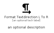 illustration for FormatTextdirectionLToR
