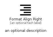 illustration for FormatAlignRight