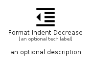 illustration for FormatIndentDecrease