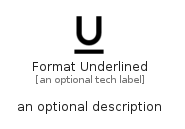 illustration for FormatUnderlined