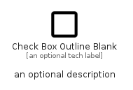 illustration for CheckBoxOutlineBlank