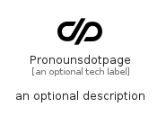 illustration for Pronounsdotpage